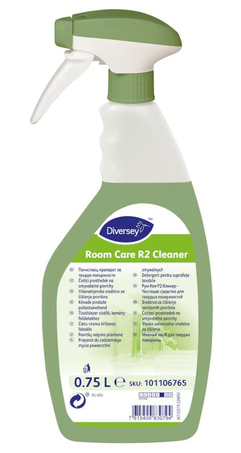 Diversey Room Care R2 Cleaner, 750ml - лужний засіб для миття ванн, кахелю